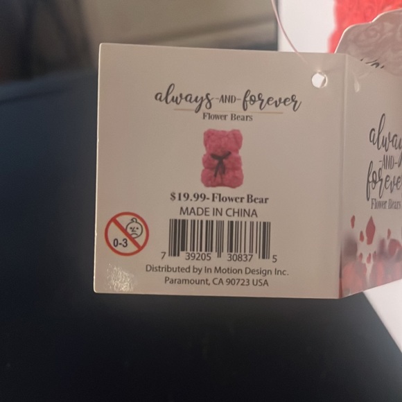 Always & Forever 🥀 Red Flower Bear 🐻 Still in Original Packaging! - Picture 6 of 6